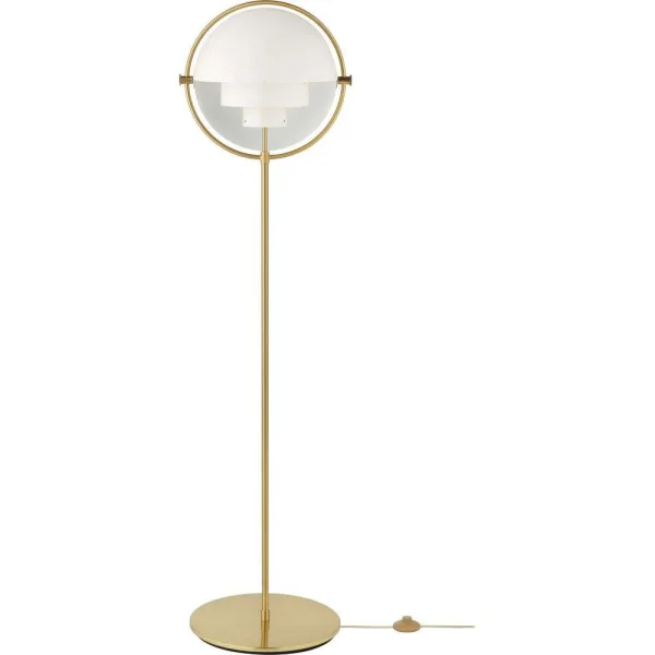 GUBI - Multi-Lite Vloerlamp Shiny Brass/White