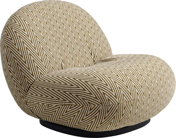 Gubi Pacha Outdoor Lounge Fauteuil - Dedar, Chevron Camel 022 - zonder armleuning