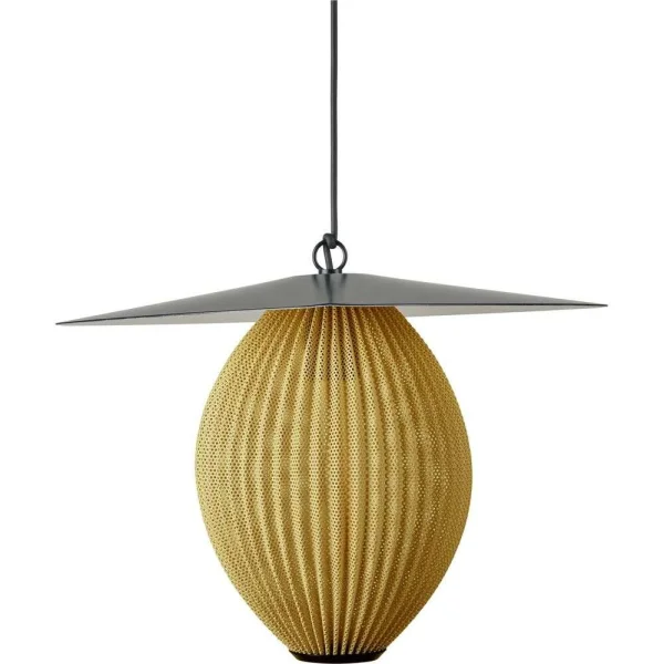 GUBI - Satellite Buiten Hanglamp Ø27 Mustard Gold/Black