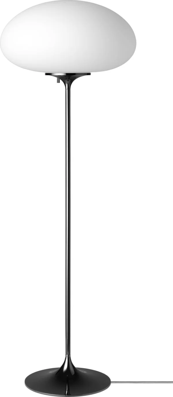 Gubi Stemlite Staande lamp - black chrome - 110 cm