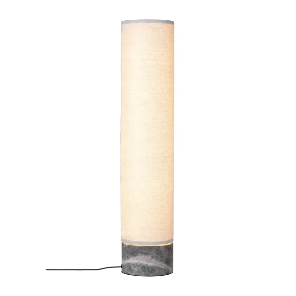 GUBI Unbound vloerlamp 80 cm Canvas-grijs marmer