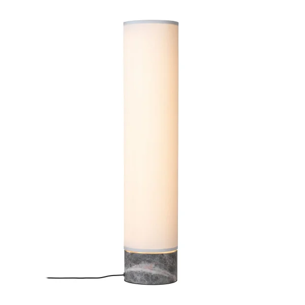 GUBI Unbound vloerlamp 80 cm Wit-grijs marmer