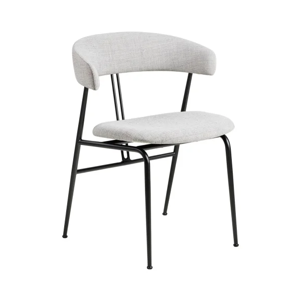 Gubi Violin Dining Chair volledig bekleed - Remix 3 Kvadrat 123