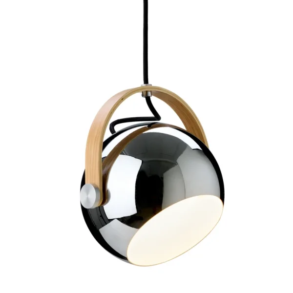 Halo Design - DC hanglamp, chroomkleurig, Ø 18 cm, metaal