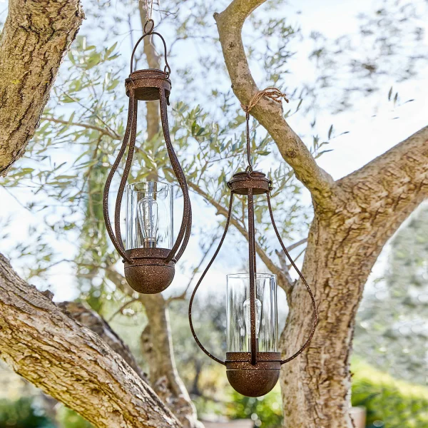 Hanglantaarn op zonne-energie set van 2 Marsa