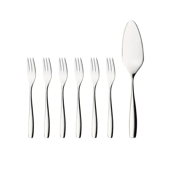 Hardanger Bestikk Julie taartset 7-delig Roestvrij staal
