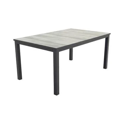 Hartman Comino dining tuintafel 163x105 cm. - Keramiek|Grijs