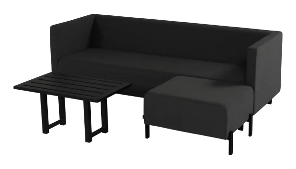 Hartman Loungeset Dion All Weather - Zwart