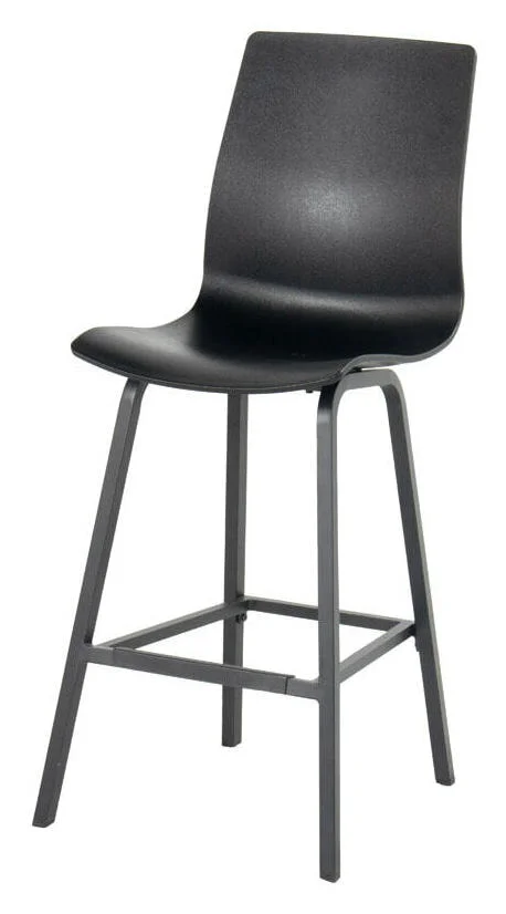 Hartman Outdoor Barkruk Sophie Wave - Zwart (zithoogte 77cm)