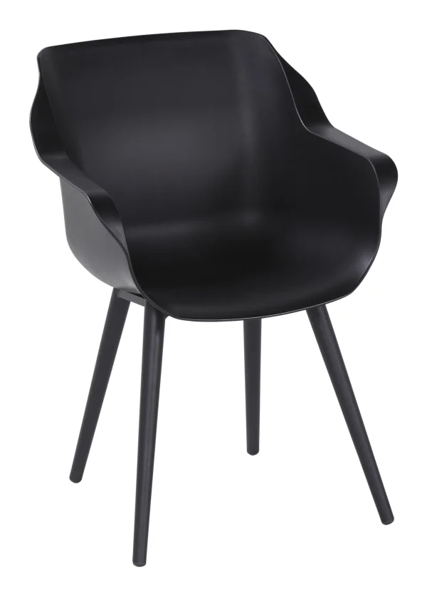 Hartman Tuinstoel Sophie Studio met armleuning - Zwart