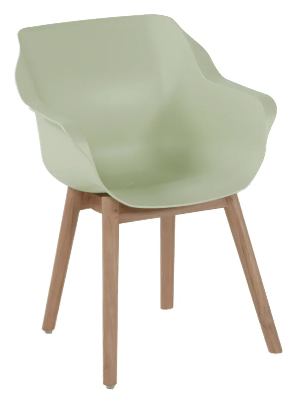 Hartman Tuinstoel Sophie Teak met armleuning - Mint