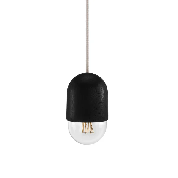 Harto Luce Hanglamp - eiken zwart - Ø 10 x Höhe 18 cm