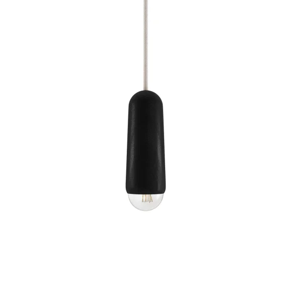 Harto Luce Hanglamp - eiken zwart - Ø 6 x Höhe 19 cm