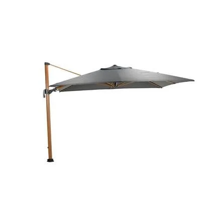Hawaii Big Pole II parasol - 350x350 cm - l. teaklook -royal antraciet