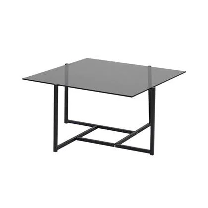 Hawi Salontafel - 80 x 80 cm - Grijs smoked glas