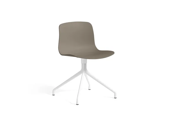 HAY About a Chair AAC 10 - khaki 2.0 - wit - viltglijders