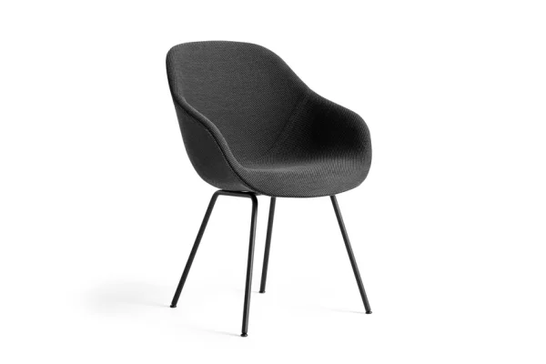 HAY About A Chair AAC 127 - chroom - Kvadrat Divina Melange 120 - lichtgrijs