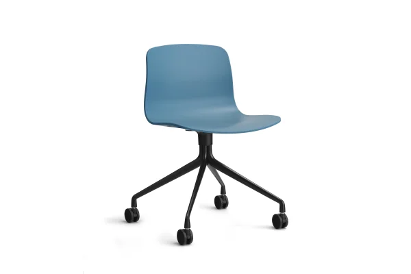 HAY About a Chair AAC 14 - azure blue 2.0 - zwart