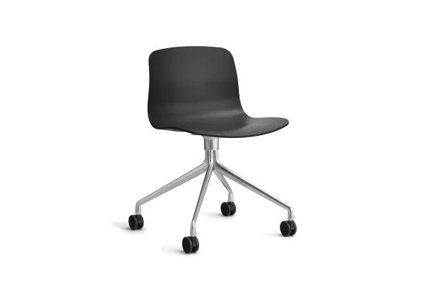 HAY About a Chair AAC 14 - black 2.0 - gepolijst aluminium