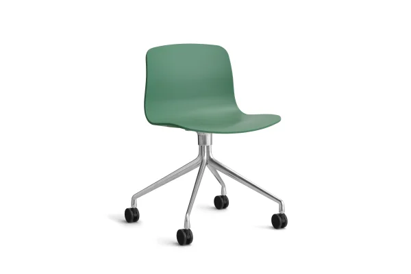 HAY About a Chair AAC 14 - teal green 2.0 - gepolijst aluminium