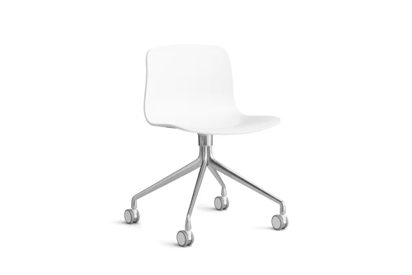 HAY About a Chair AAC 14 - white 2.0 - gepolijst aluminium