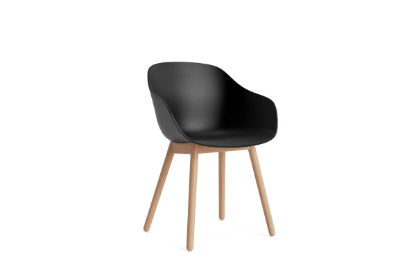 HAY About a Chair AAC 212 - black 2.0 - Eiken gelakt (op waterbasis) - viltglijders