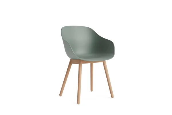 HAY About a Chair AAC 212 - fall green 2.0 - Eiken gelakt (op waterbasis) - viltglijders