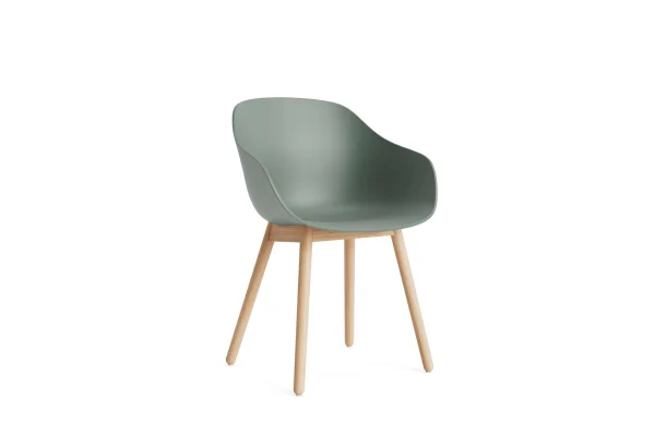 HAY About a Chair AAC 212 - fall green 2.0 - Eiken gezeept - viltglijders