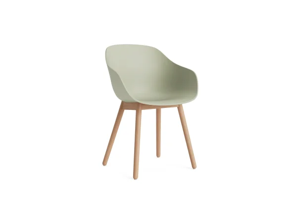 HAY About a Chair AAC 212 - pastel green 2.0 - Eiken gelakt (op waterbasis) - viltglijders