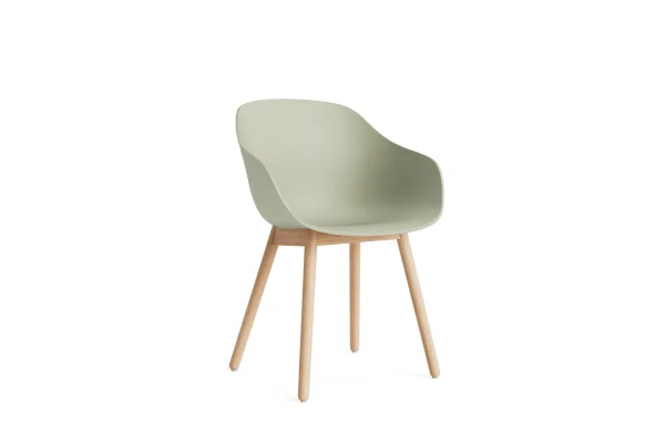 HAY About a Chair AAC 212 - pastel green 2.0 - Eiken gezeept - Standaard glijders kunststof