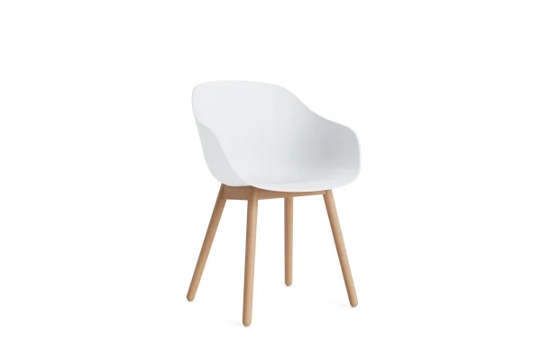 HAY About a Chair AAC 212 - white 2.0 - Eiken gelakt (op waterbasis) - viltglijders