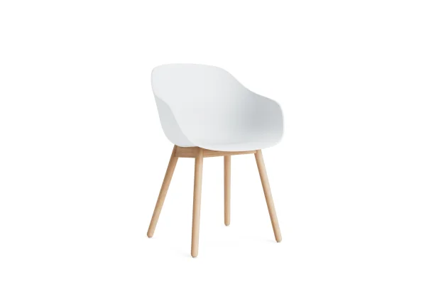 HAY About a Chair AAC 212 - white 2.0 - Eiken gezeept - viltglijders