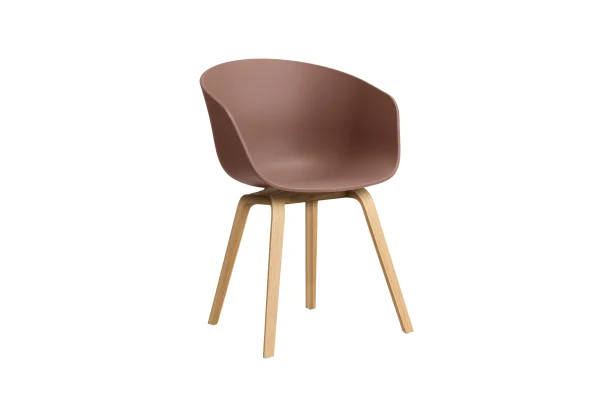 HAY About A Chair AAC 22 - Standaard glijders kunststof - lak op waterbasis - soft brick 2.0