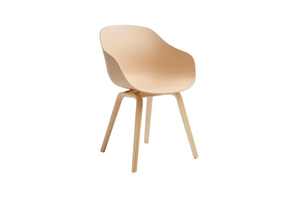 HAY About A Chair AAC 222 - pale peach 2.0 - Eiken gelakt (op waterbasis) - viltglijders