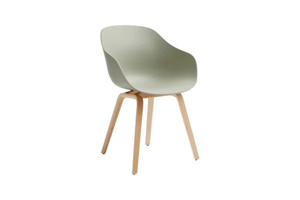 HAY About A Chair AAC 222 - pastel green 2.0 - Eiken gelakt (op waterbasis) - viltglijders