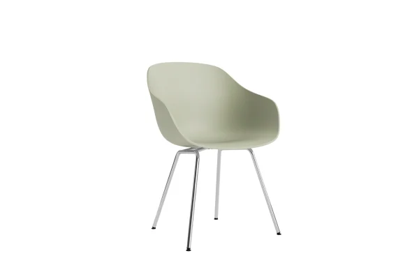 HAY About a Chair AAC 226 - pastel green 2.0 - Verchroomd staal - Standaard glijders kunststof