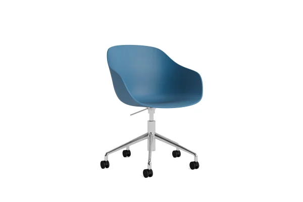 HAY About a Chair AAC 252 - azure blue 2.0 - gepolijst aluminium