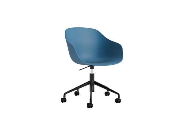 HAY About a Chair AAC 252 - azure blue 2.0 - zwart