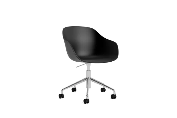 HAY About a Chair AAC 252 - black 2.0 - gepolijst aluminium