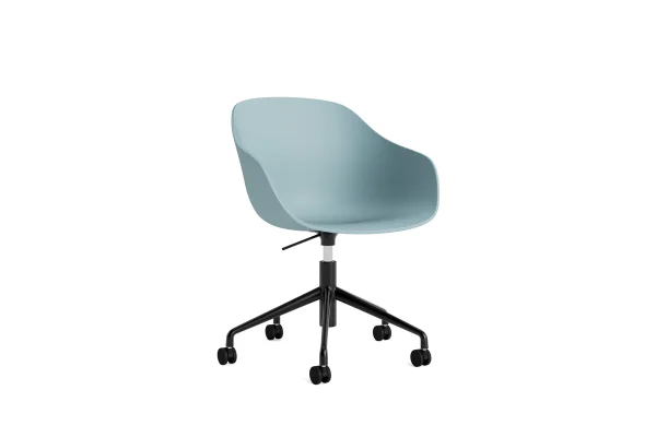 HAY About a Chair AAC 252 - dusty blue 2.0 - zwart