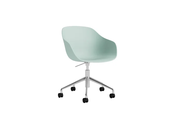 HAY About a Chair AAC 252 - dusty mint 2.0 - gepolijst aluminium