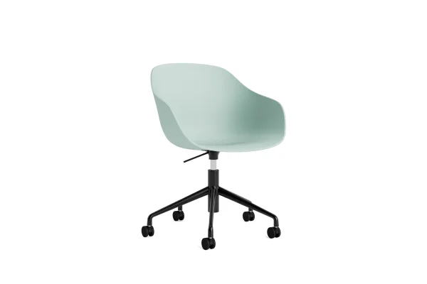 HAY About a Chair AAC 252 - dusty mint 2.0 - zwart