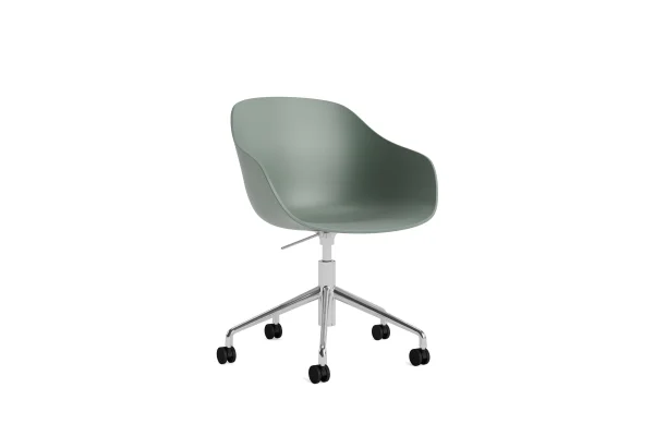 HAY About a Chair AAC 252 - fall green 2.0 - gepolijst aluminium