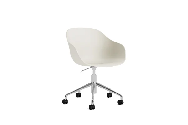 HAY About a Chair AAC 252 - melange cream 2.0 - gepolijst aluminium