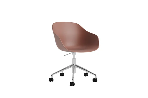 HAY About a Chair AAC 252 - soft brick 2.0 - gepolijst aluminium