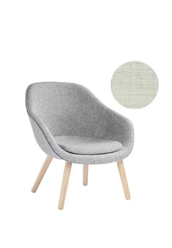 HAY About A Lounge Chair Low  AAL 82 - Eiken gezeept - Remix 113 - beige