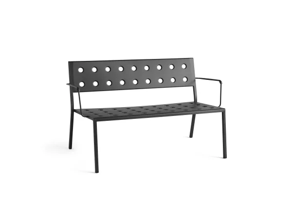 HAY Balcony Lounge Bank mit Armlehnen - anthracite