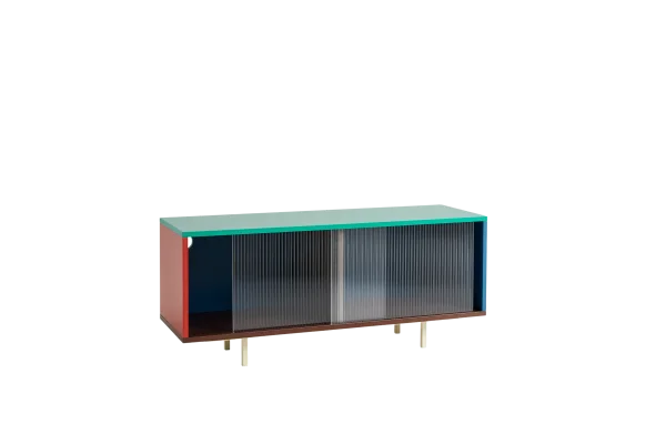 HAY Colour Cabinet M - multi - floor - met glazen deuren