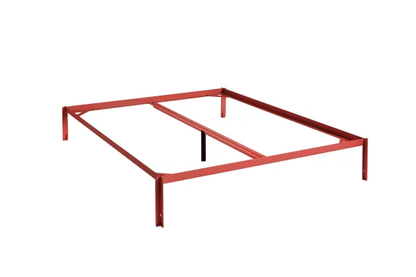 HAY Connect Bed - maroon red - 160 x 200 cm