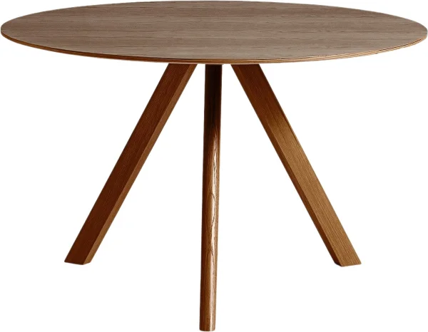 HAY Copenhague CPH20 tafel - walnoot - notenhout gelakt (op waterbasis) - Ø 120 cm